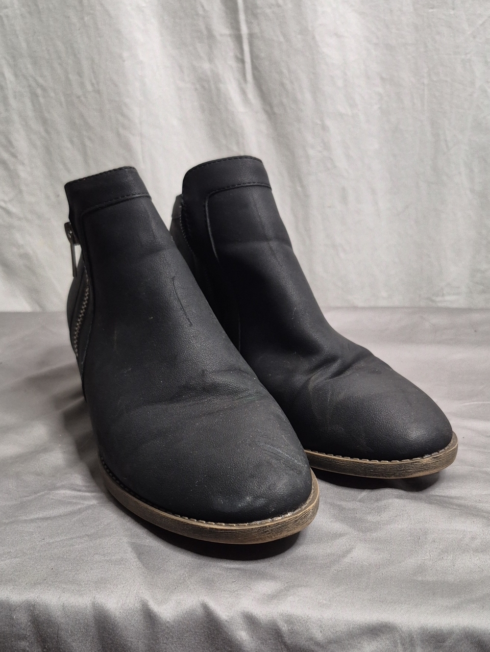 Maurices Black Women's Ankle Booties with Side Zip